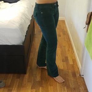 Victoria's Secret evergreen corduroy pants